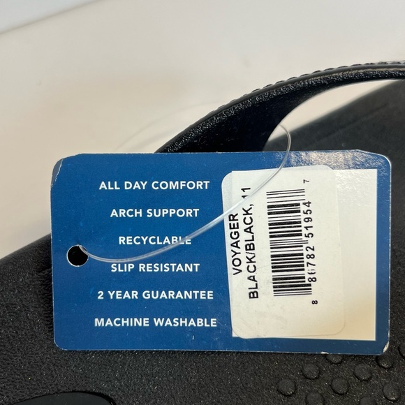 OKABASHI Men's Voyager Flip Flops Slip Resistant Comfort Size 11 Black New W/Tag - Picture 6 of 9